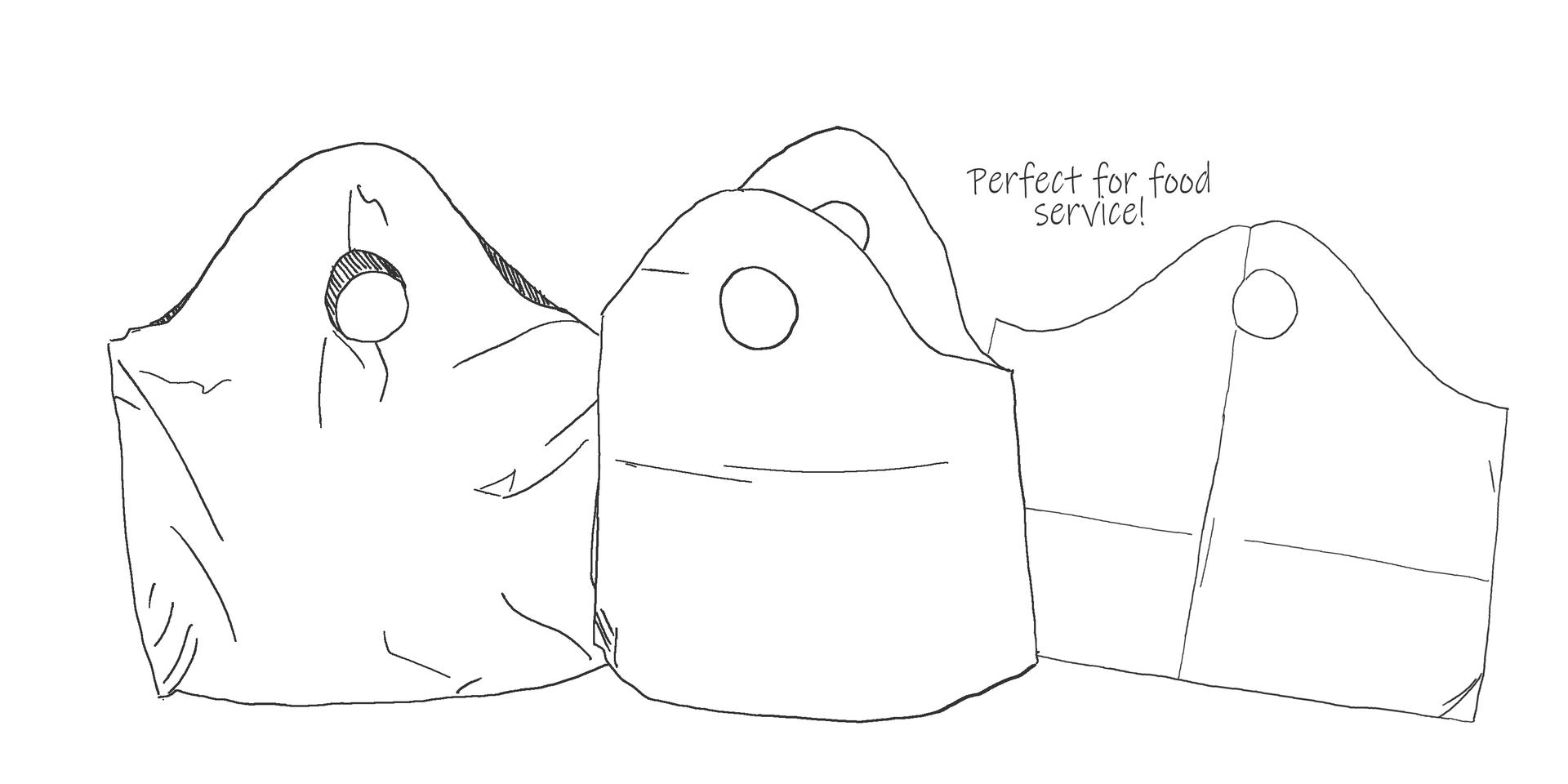 Illustration of multiple econo wave bags